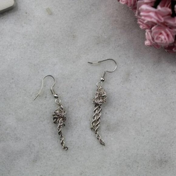 Charter Club Knotted Chain Drop Earrings - Picture 2 of 5